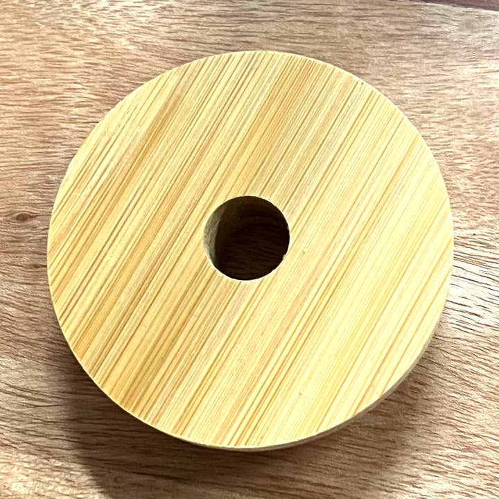 Boho Sips - Wholesale Drink Lids - Bamboo Lid, Beer Can Glass Cup, Iced Coffee, Glass Can0