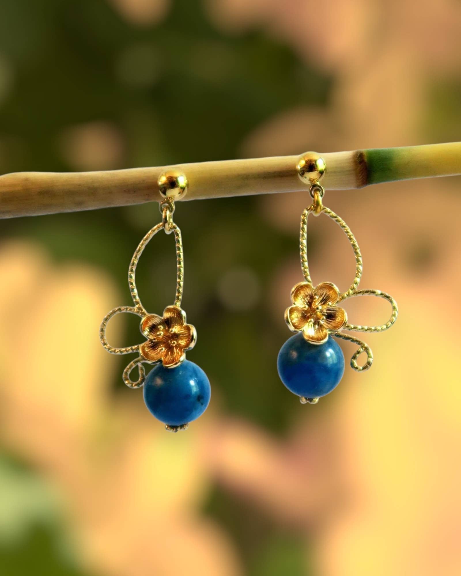 Hirondelle Bijoux - Wholesale Dangle Earrings - Daphné floral earrings10