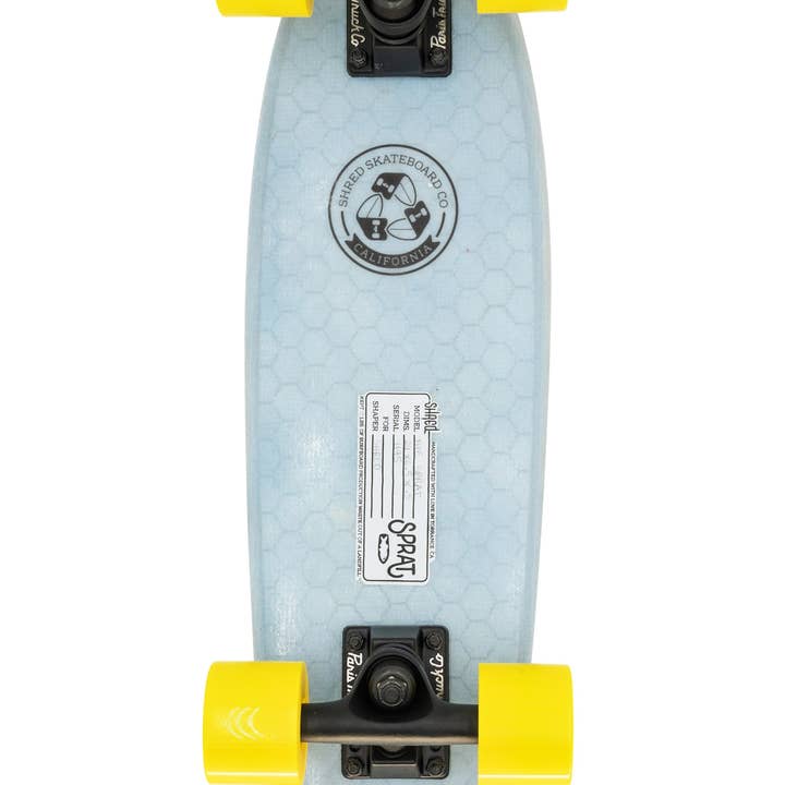 Shred mfg - Wholesale Sporting Accessories - SHRED Skateboard Mini Cruiser - The Sprat (24") - Resin Tint Light Blue1