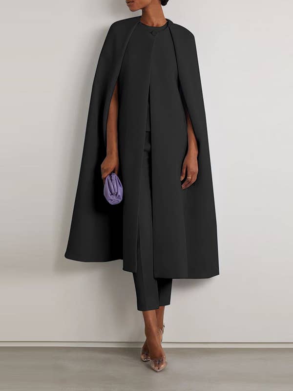 UZ Wholesale Store – Conjunto de top e calça (roupa NÃO Casual) - Mulher por atacado – Conjunto de capa e calças com manga curta e decote redondo em cor lisa3