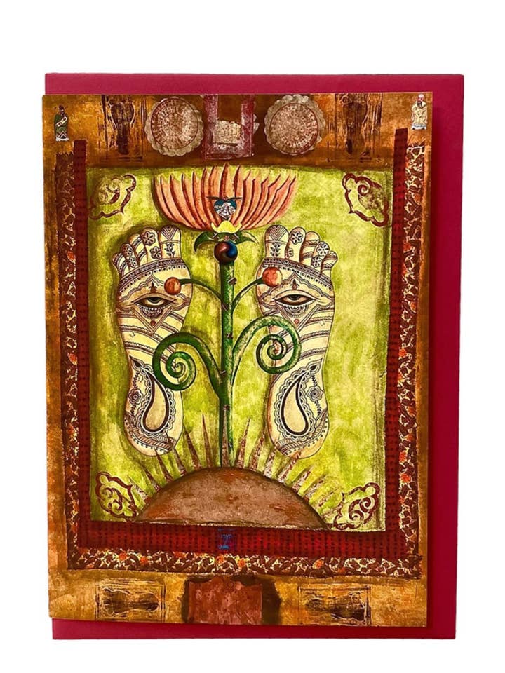 Il Viaggiatore Biglietto di Auguri Viaggio Mistico Arte 5×7 per la vendita all'ingrosso da parte di Art by Diana Comstock