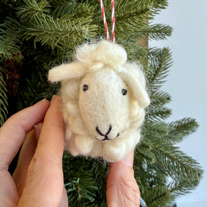 Ornaments 4 Orphans - Wholesale Ornament - Sheep Felt Wool Christmas Ornament2