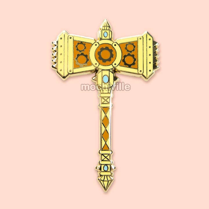 Hammer des Ausrüsters | Emaille-Pin für den Großhandel von Mochiville