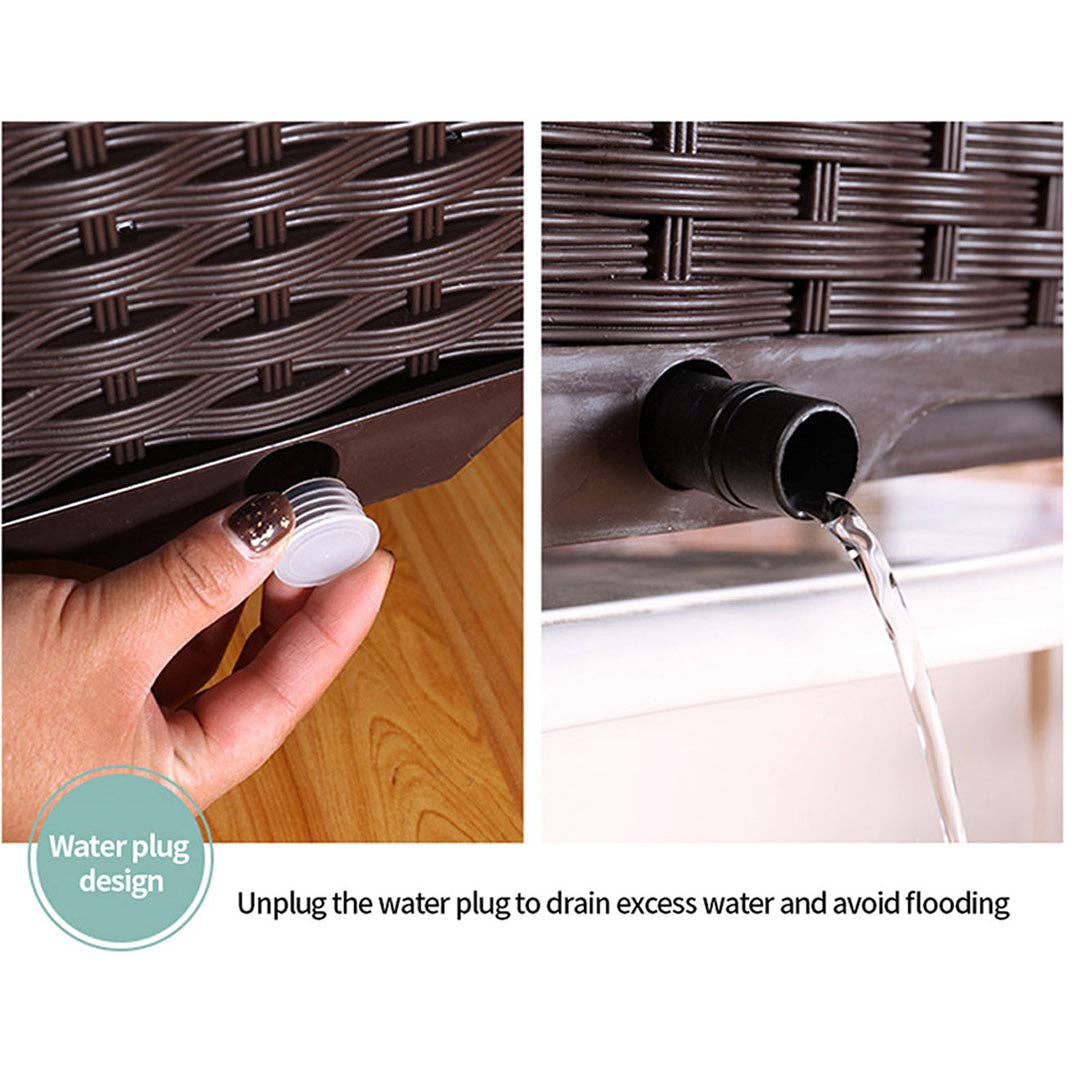 SOGA International Pty Ltd - Wholesale Planter Box - SOGA 2X 120cm Raised Planter Box Vegetable Herb Flower Outdoor Plastic Plants Garden Bed Deepen7