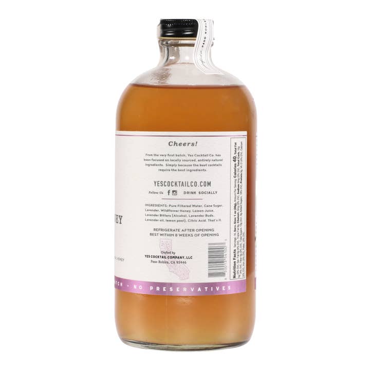 Yes Cocktail Co - Wholesale Cocktail Mix/Syrup - Lavender Honey Cocktail Mixer1