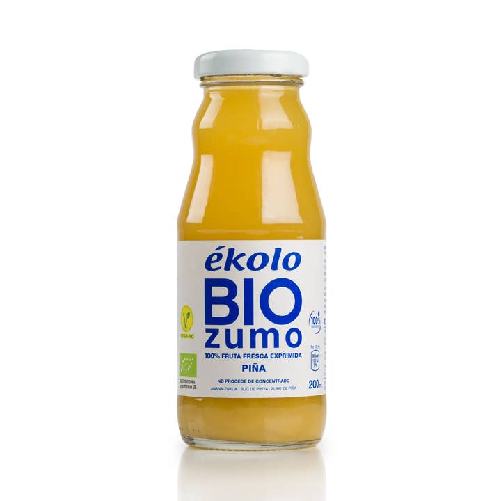Økologisk ananasjuice, 100 % presset, 12 x 200 ml for engroshandel hos ekolo