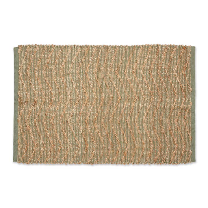 Tapis tissé à la main Artichaut avec chevron en jute naturel 2 x 3 pi pour la vente par Welcome Home Unbeatable Deals