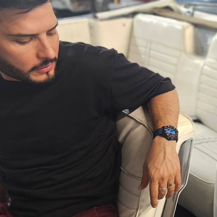 Core Time Pieces - Vendita all'ingrosso Orologio da polso - Uomo - Sette Peccati Blu Titanio4