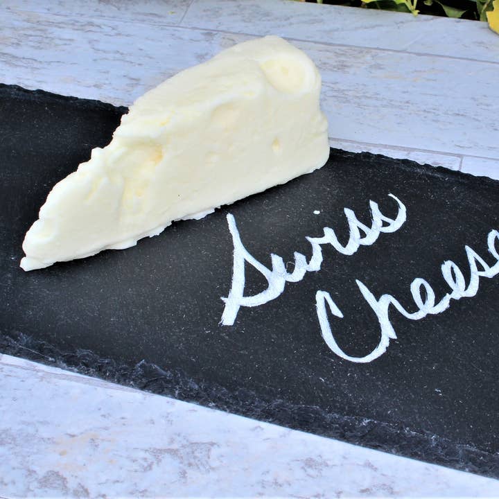 Just Dough It! Fake Foods - Wholesale Decorative Tabletop Object - Fake Swiss Cheese Wedge