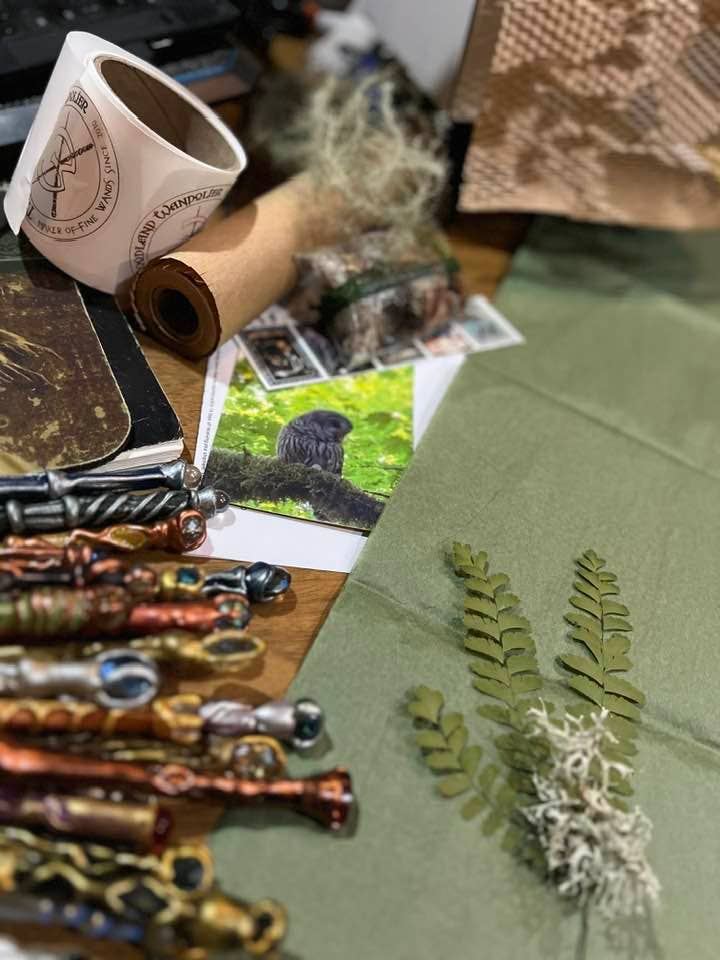 The Woodland Wandolier - Wholesale Toy Wand - Kids - Unique Wooden Wizard Wands - Handmade, Hand-Painted, Perfect10