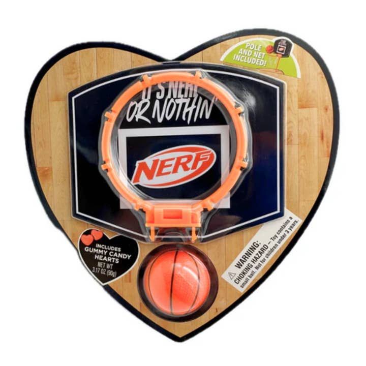 NERF Basket Ball Heart Box - 3.17oz 6ct for wholesale by I Got Your Candy