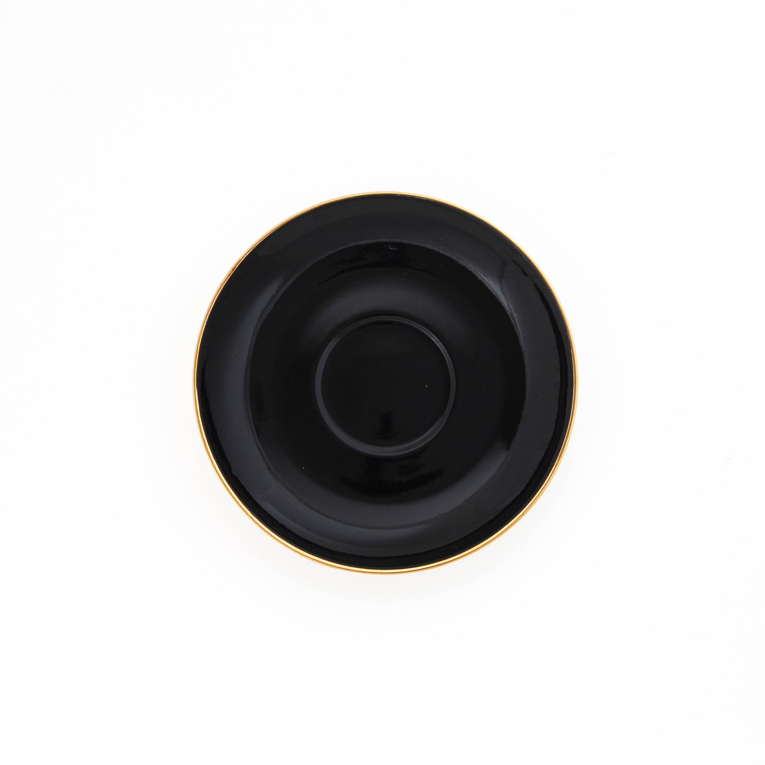 LyndalT - Wholesale Coffee/Tea Cup - Black Teacup and Saucer - 250mL2