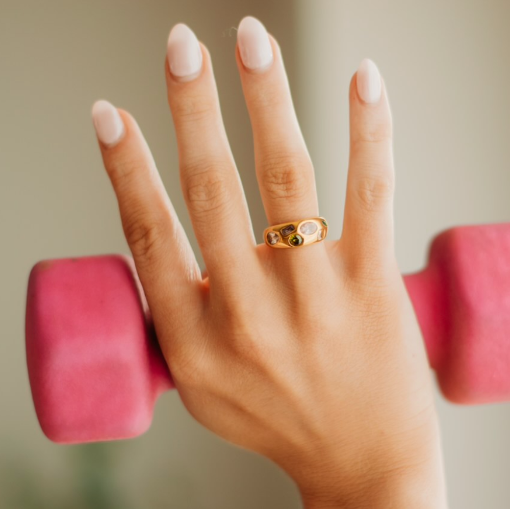 Nikki Smith Designs - Wholesale Multi-Stone Ring - Lizzy Multi Gem Chunky Ring2