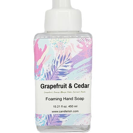 Grapefruit & Cedar Foaming Hand Soap for wholesale by Candlelish