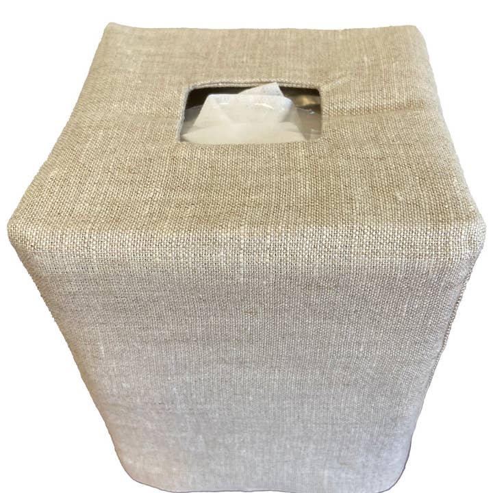 Jacaranda Living - Wholesale Tissue-doosje - Tissueboxhoes - Natuurlijke Linnen / Katoen, Geen Borduurwerk2