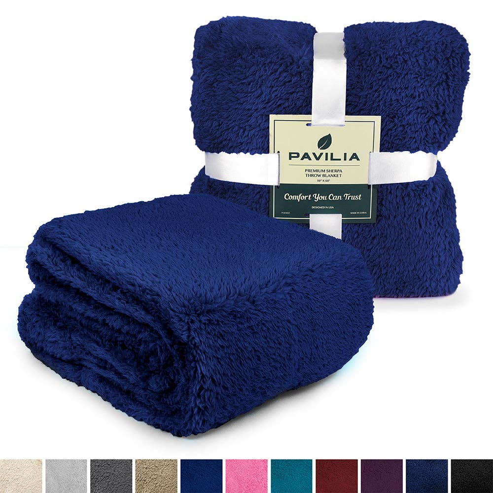Pavilia - Wholesale Throw Blanket - Plush Shaggy Sherpa Blanket92