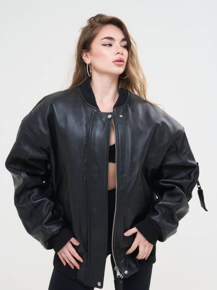 BOMBER GRANDE OMBREIRA PRATA por atacado de LAB22