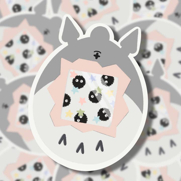 Totorogotchi Sticker for wholesale by Arianna Rose Art