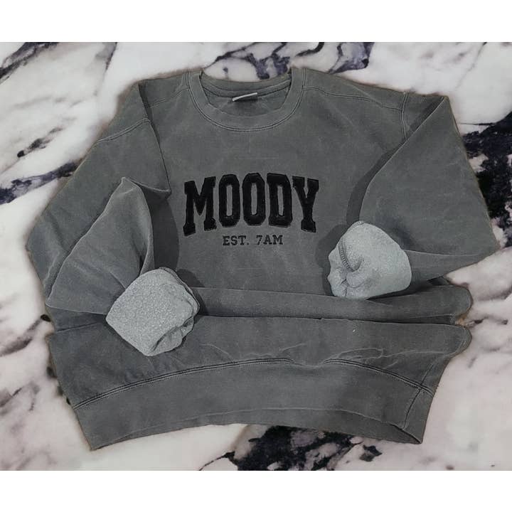 Embroidered Velvet Sweatshirt || Embroidered Sweatshirt for wholesale by Fairytale Stitchcraft