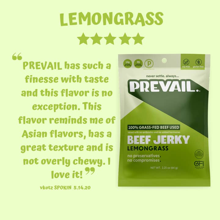 PREVAIL Jerky - Wholesale Jerky - Lemongrass Beef Jerky