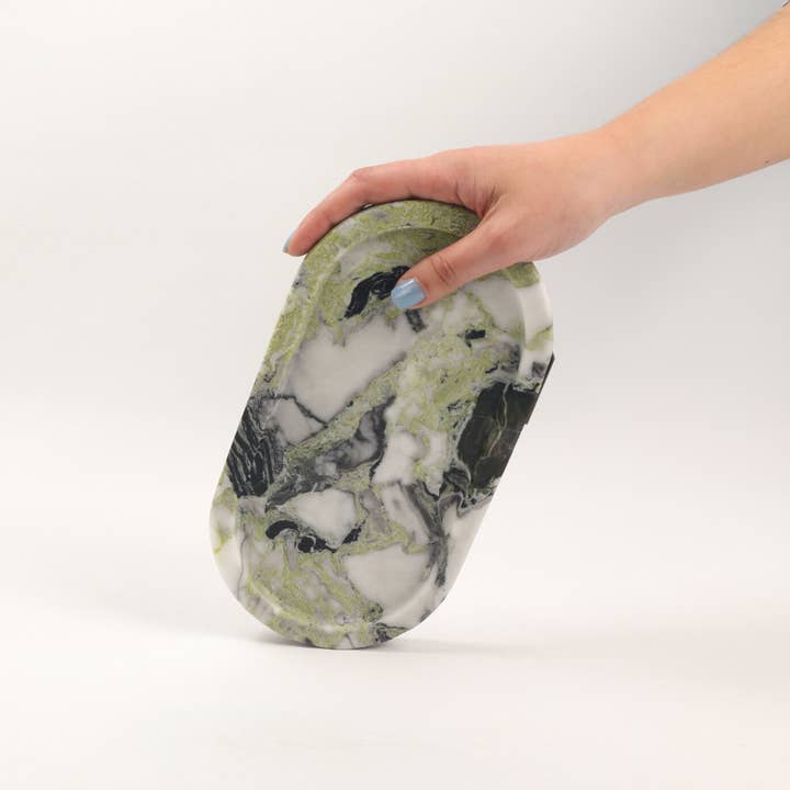 PIETRA DI CASA – Engroshandel Pyntebakke – Marmorbakke - PAPA ALANA - Oval Ice Jade2