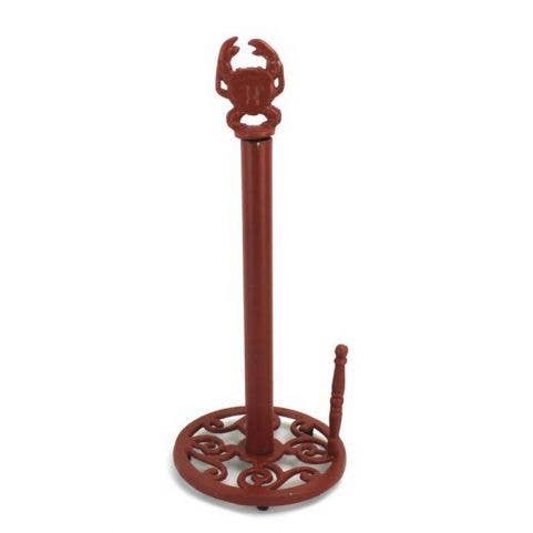 Porta salviette rustico in ghisa di ghisa rossa 40,6 cm per la vendita all'ingrosso da parte di Hampton Nautical