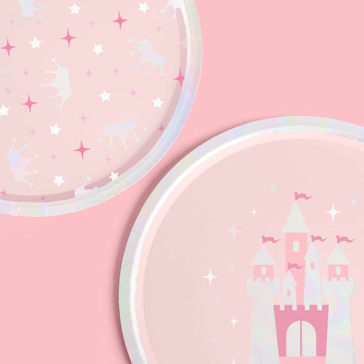xo, Fetti - Wholesale Disposable Plate - Princess Plates - 24 paper plates, kids queen crown party4