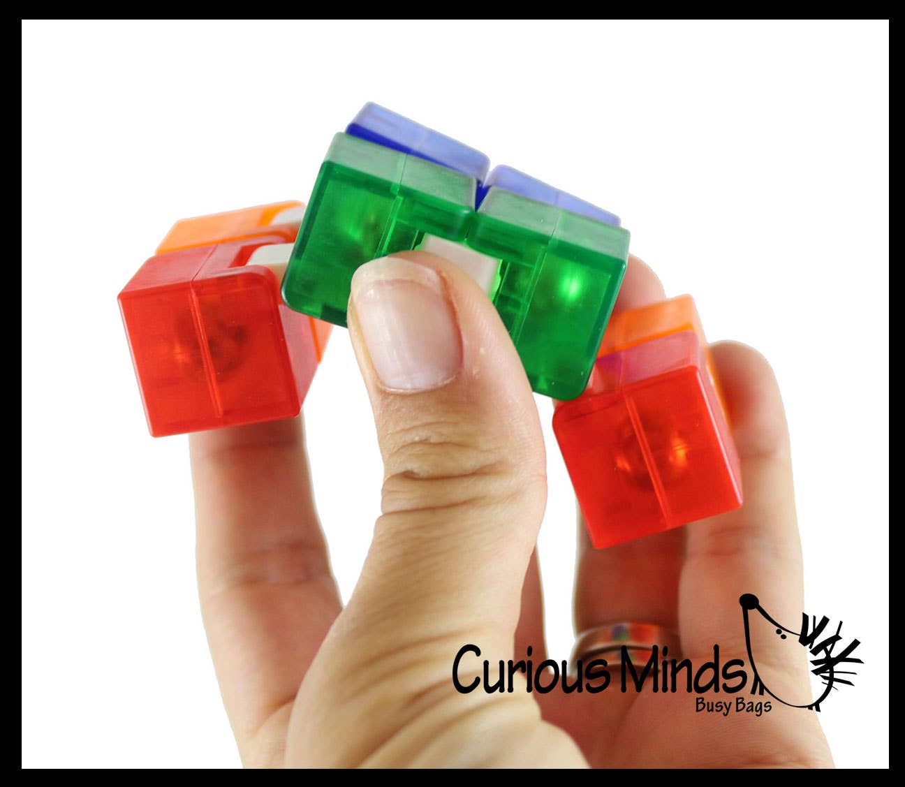 Curious Minds Toys - Wholesale Fidget Toy - Kids - 1 Heavy Infinity Cube - Magic Endless Folding Fidget Toy -2