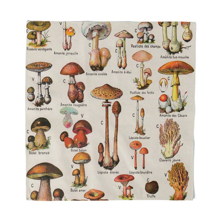 Vintage bandana met paddestoelen voor wholesale door Shady Front