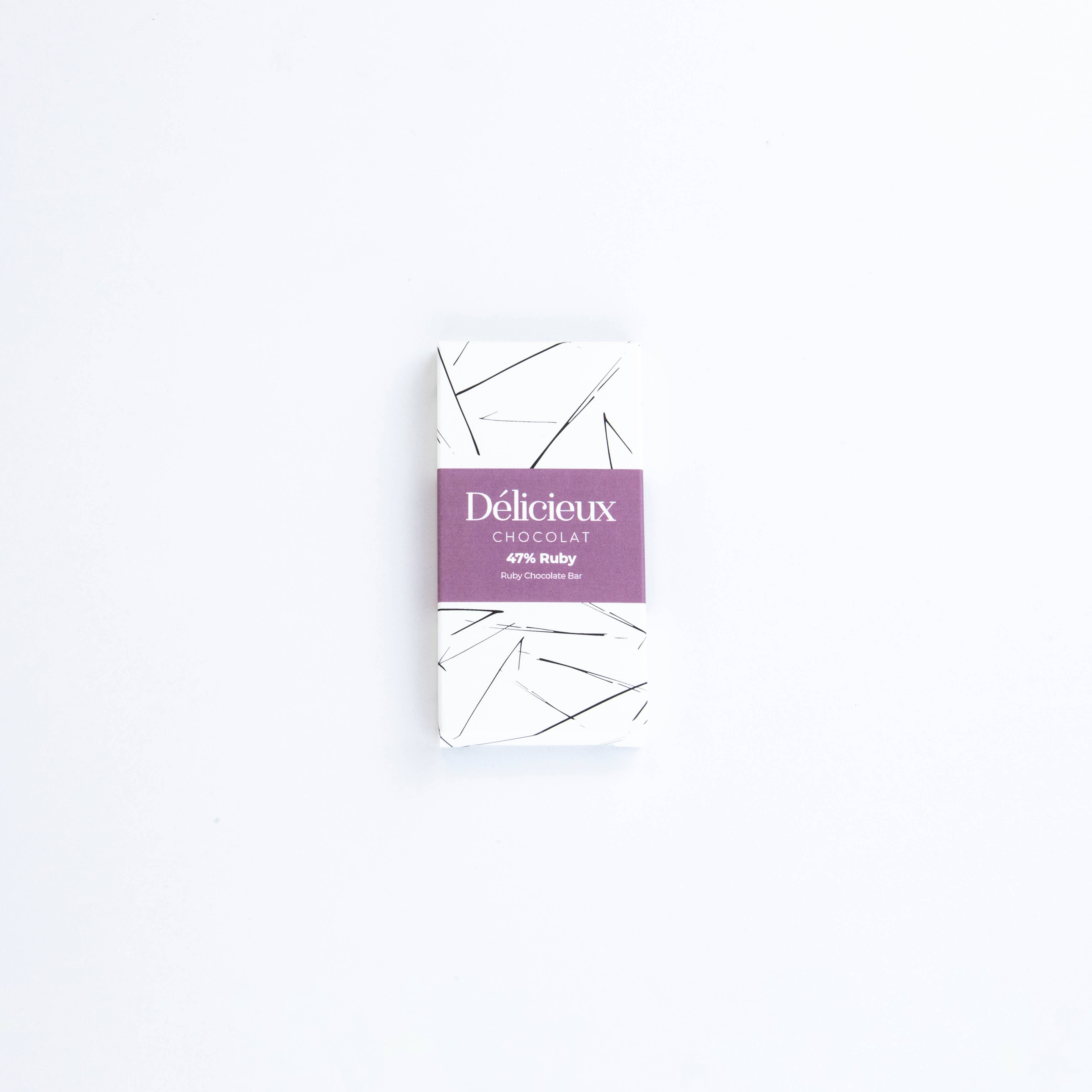 Délicieux Chocolat - Wholesale Chocolate Bar - 47% Ruby Mini Chocolate Bar2