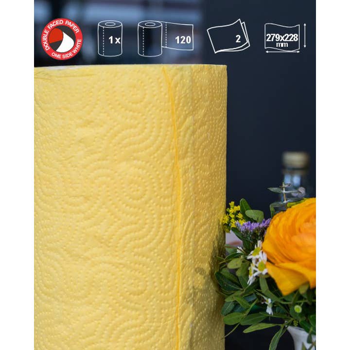 Renova - Wholesale Paper Towels - Paper Towel Renova Red Label 1Roll Yellow4