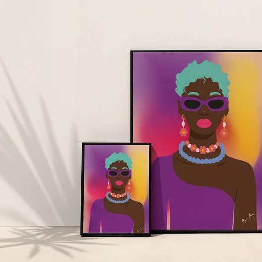 Mandy — Poster mit Wanddruck im Format A4 und A3 für den Großhandel von Gioma Atelier