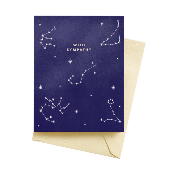 Stars Sympathy Cards for wholesale by Seltzer Goods