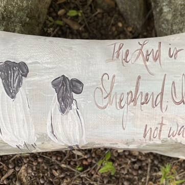 GA The Lord is my shepherd lumbar for wholesale by Southern Cotton Mill