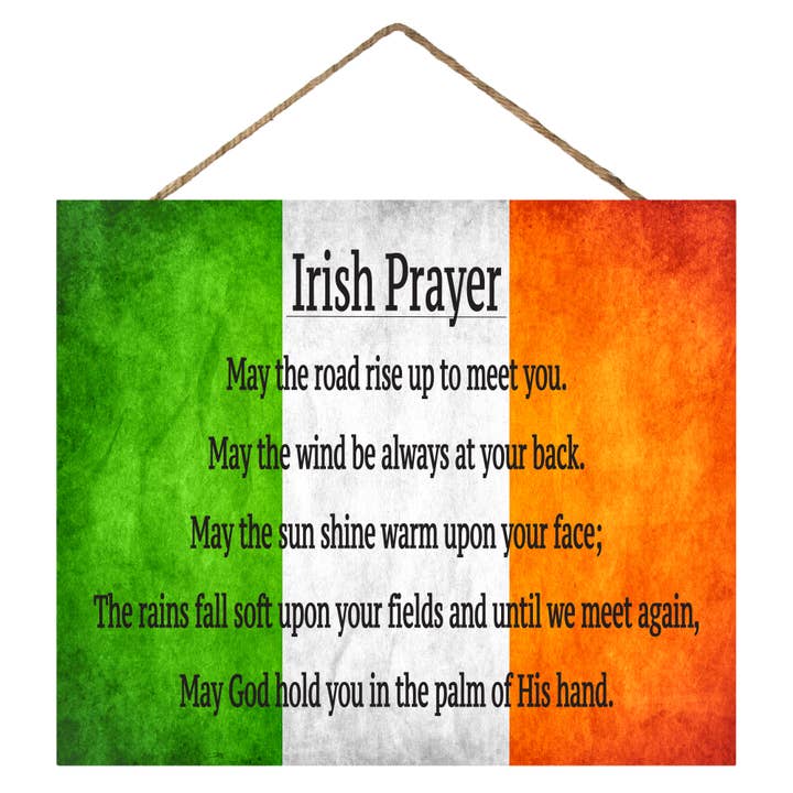 Celtic Prayer™️ Wooden Sign, St. Patricks Day Sign for wholesale by JennyGems