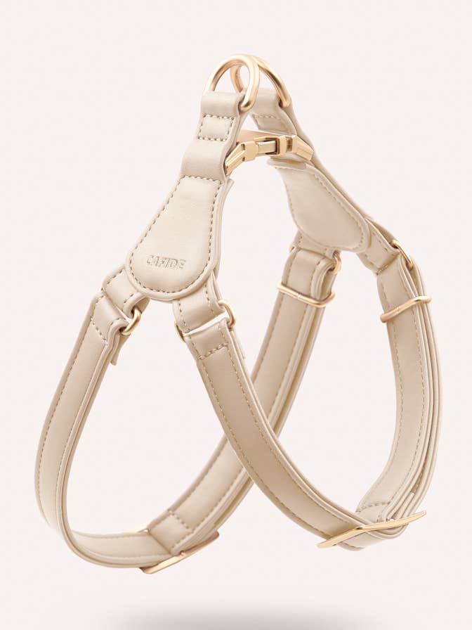 Vegan Leather "Step In" Harness Beige, Jala for wholesale by CAFIDE