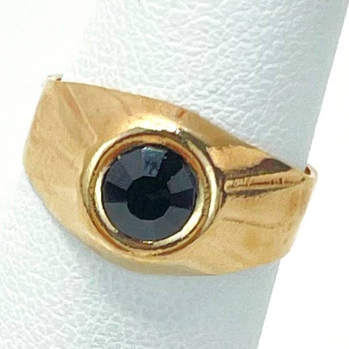 18k goud gevulde gekleurde Cubic Zirconia Solitaire Design kinderringen voor wholesale door Luxus Accessories