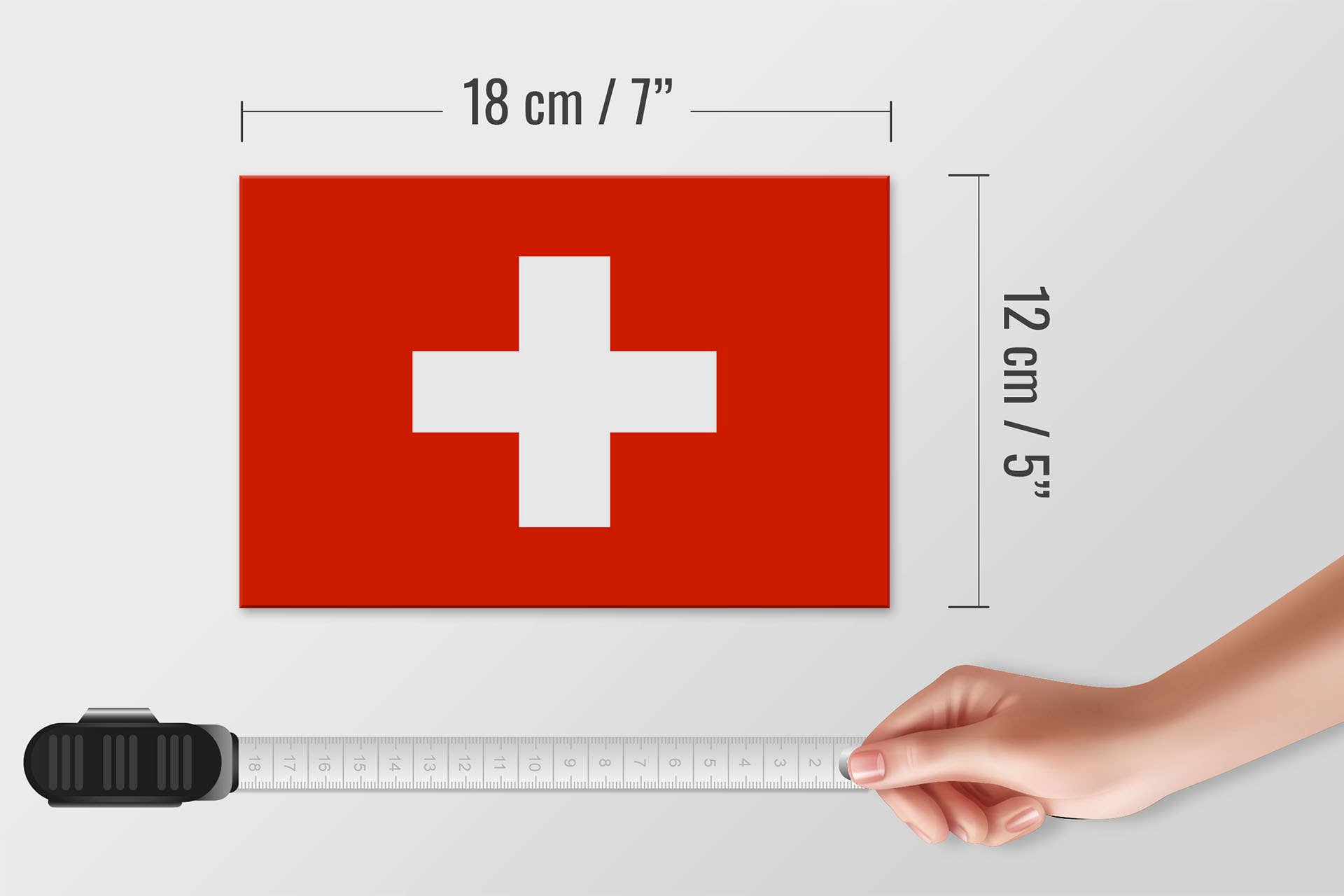 Femer - Wholesale Sign - Flag of Switzerland wooden sign 18x12cm3