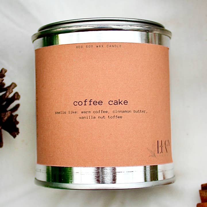 bolo de café 8oz vela por atacado de Lucy Lux Candle Company
