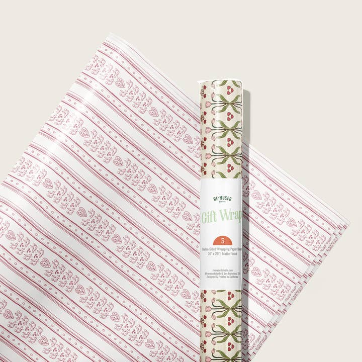 re:mused studio - Vente Feuille de papier cadeau - Papier Cadeau Brasserie – Double Face3