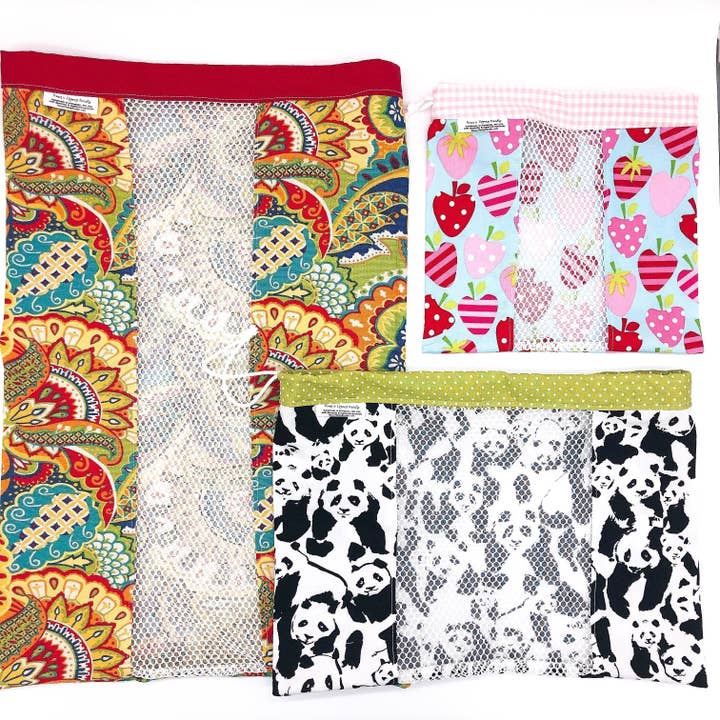 Nina's Flying Needle - Wholesale Grocery/Shopping Bag - Medium Produce Bag Paisley Colorful7