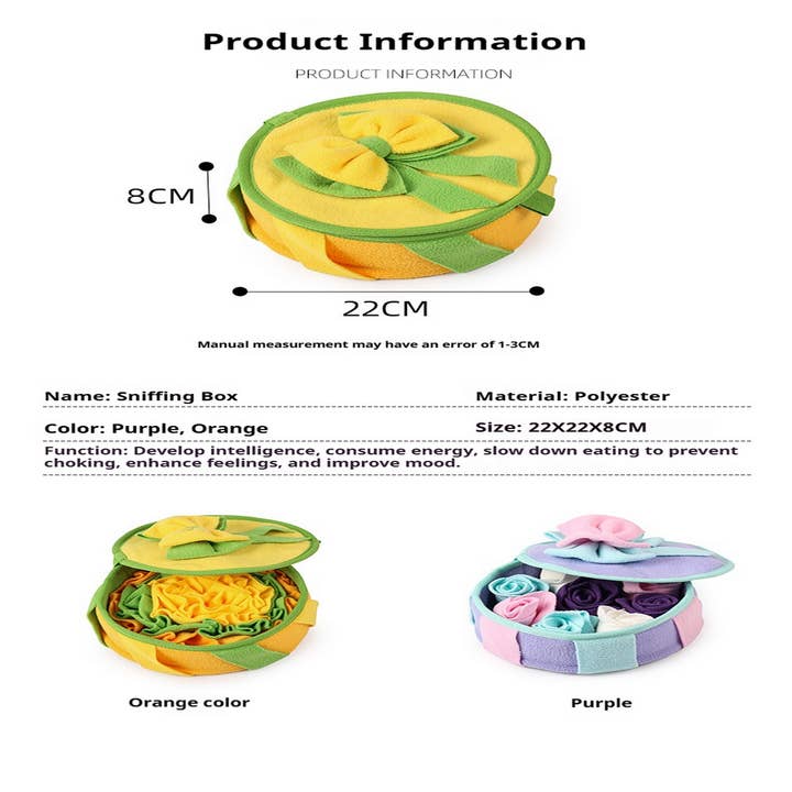PAWPAWwholesale - Wholesale Pet Bowl - Dog - Pet dog sniffing puzzle decompression gift box toy_CWMM67398