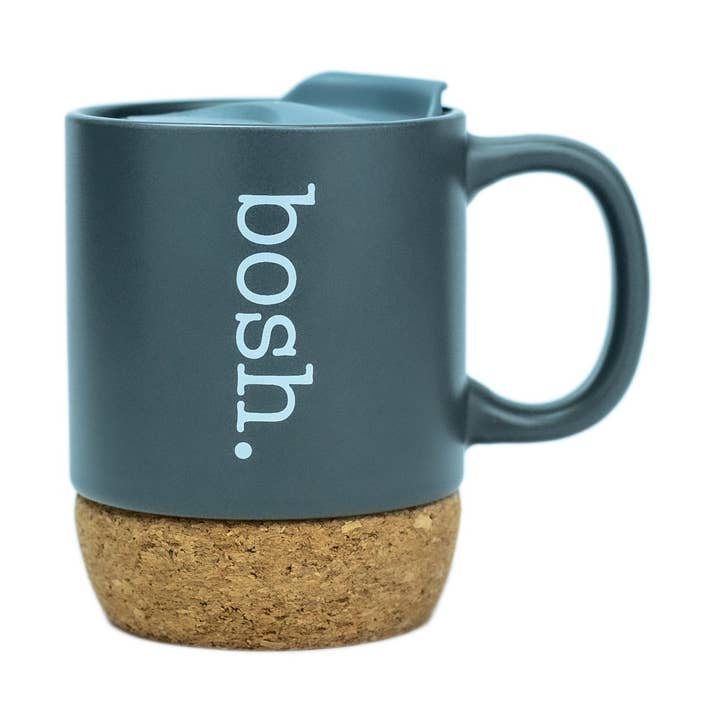 Grey Cork Bosh Travel Mug for wholesale by Bosh Bottles