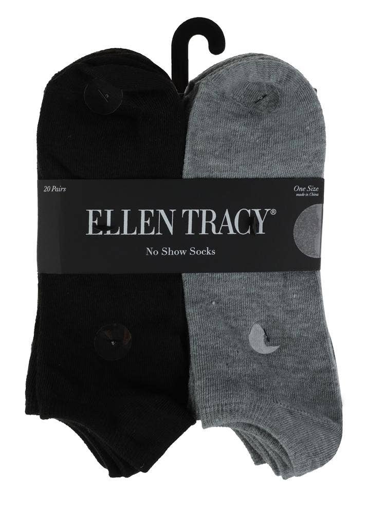 Ellen Tracy - Wholesale Socks - Women's - Womens 20 Pack no Show Socks3