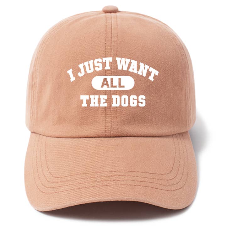 Chapeau de papa « I Just Want All The Dogs » pour la vente par Sam & Nala | intentional style for pets & their people