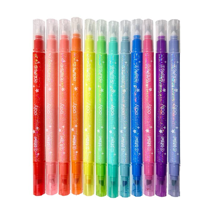 OOLY - Wholesale Markers - Kids & Baby - Switch-eroo!: Sparkle Glittery Color-Changing Markers (Set o2