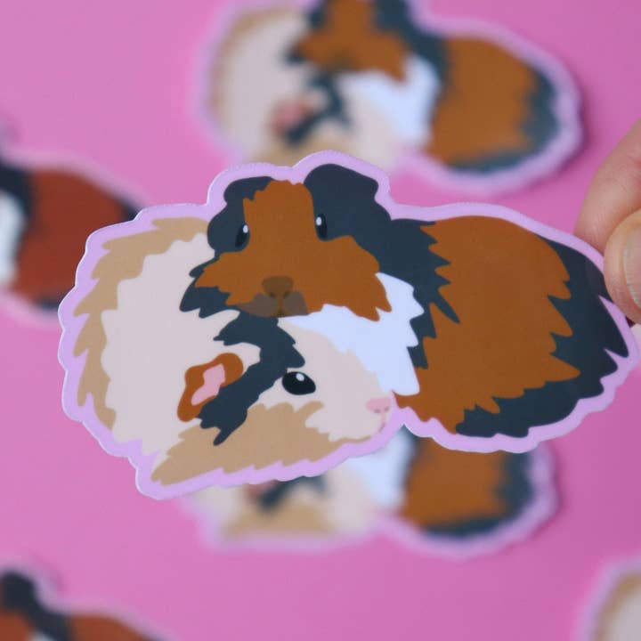 Wasserdichter Vinyl-Aufkleber mit kuscheligen Meerschweinchen für den Großhandel von Sticker Hardly Know Her