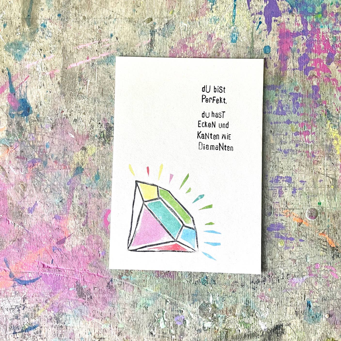 kuki - Wholesale Postcard - "You are Perfect…" Kuki Postcard Set of 109