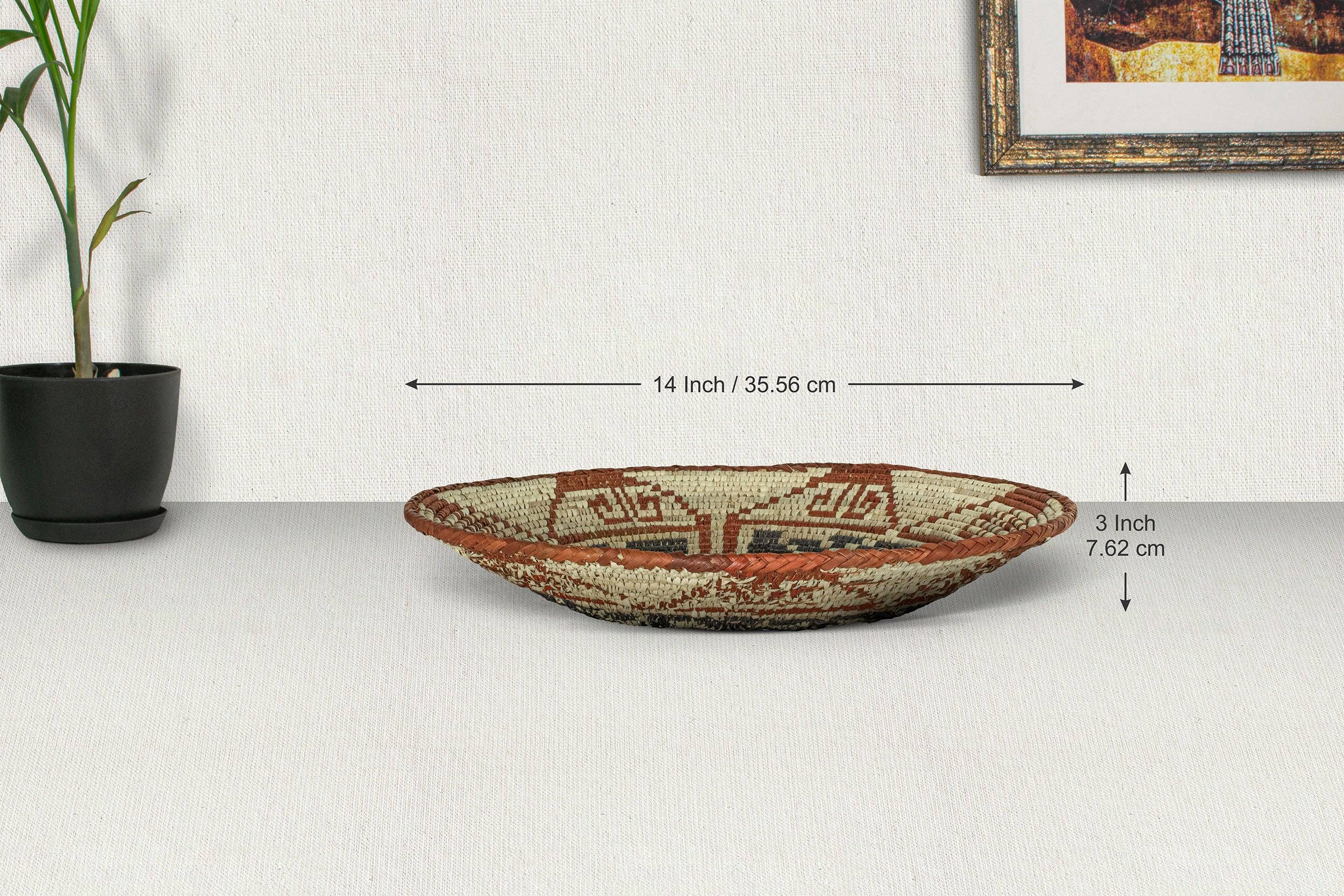 ArtisanalEmporiumLLC - Wholesale Basket - Dream Catcher Bowl Basket 14-inch BSK-114-15 B2