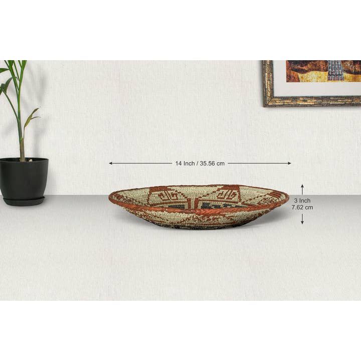 ArtisanalEmporiumLLC - Wholesale Basket - Dream Catcher Bowl Basket 14-inch BSK-114-15 B2